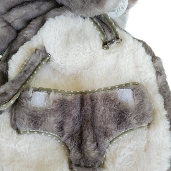 Elephant Back Pack Plushies Gray Huggable Stuffed Animal Child Toddler Travel - Picture 7 of 9